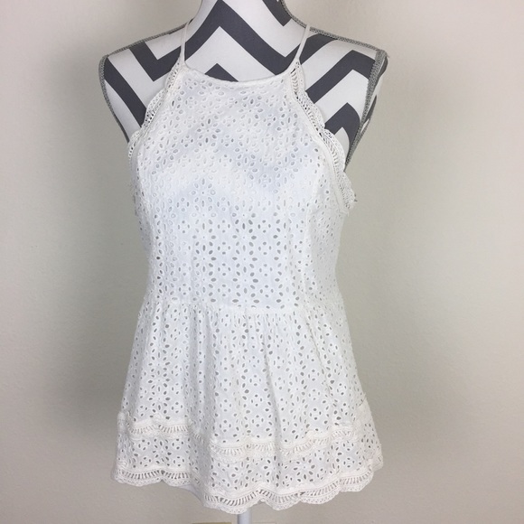 Altar'd State Tops - Altar'd State White Eyelet Lace Top Size L
